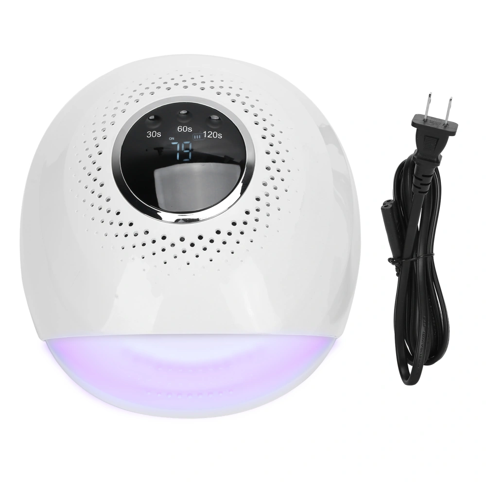 84W Rechargeable LED UV Nail Dryer Lamp Timing Gel Polish Nail Curing Machine 110-240VUS Plug