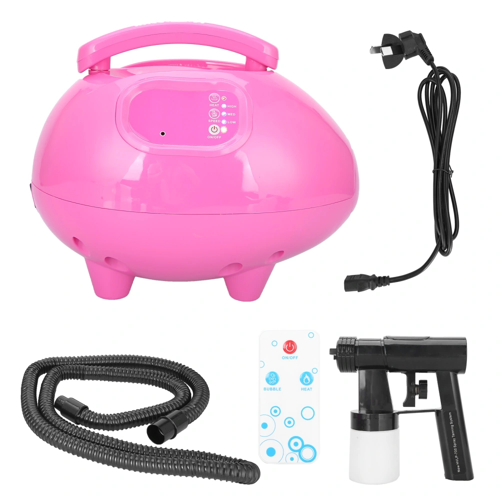 Tan Spray Machine Professional Electric Spray Tan Airbrush Machine for Home Salon Rose RedAU Plug 220V