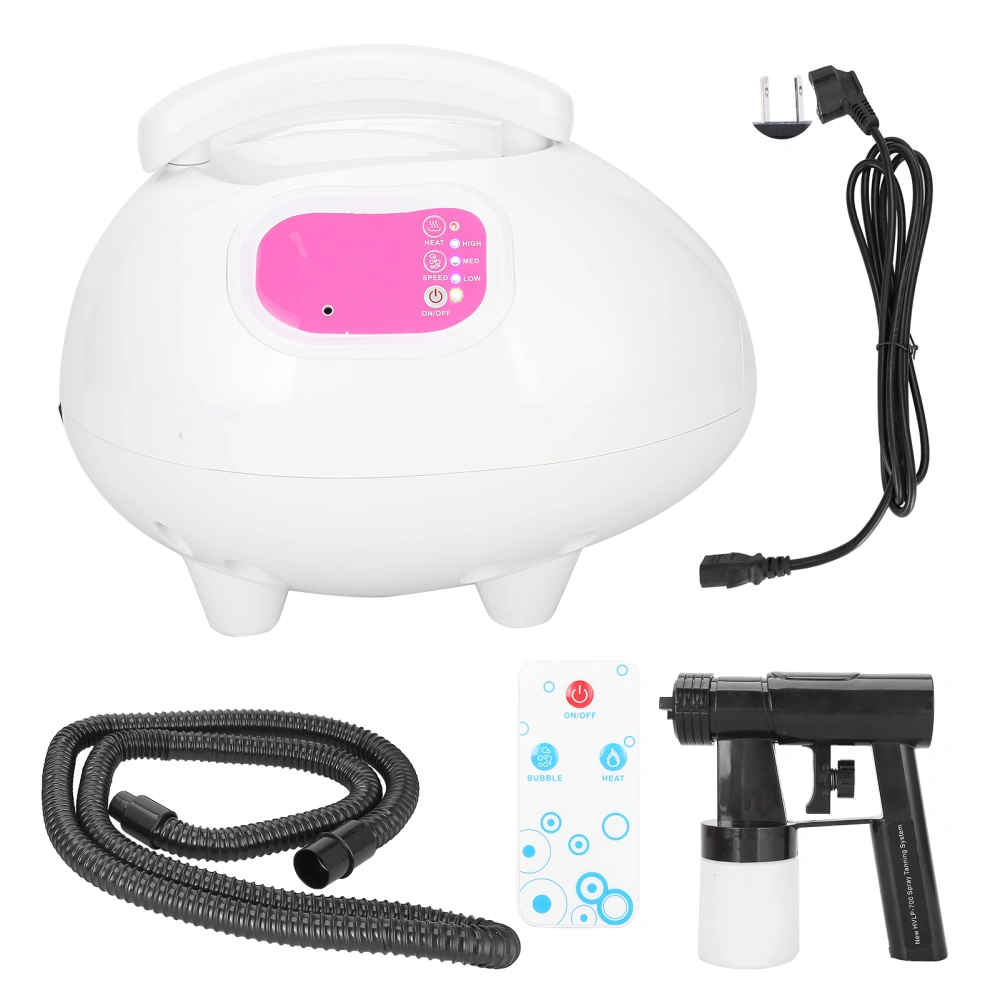 Sunless Tan Spray Machine Remote Control Electric Spray Tan Airbrush Machine for HomeUS Plug 110V