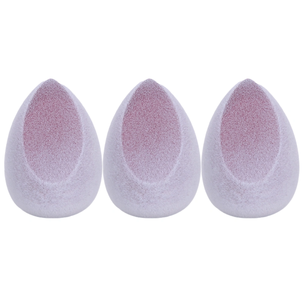 FOCALLURE 3pcs Soft Concealer Puff Wet Dry Dual Use Makeup Puff Set FA136 #4 (Purple)