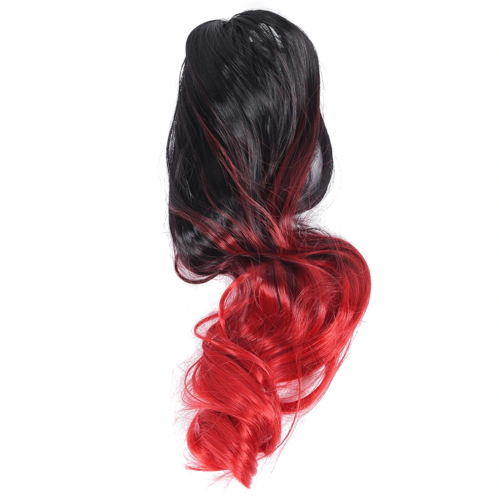 Curly Claw Clip Ponytail Wig Exquisite High Temperature Fiber Ponytail Hairpiece 55cm1BT113B