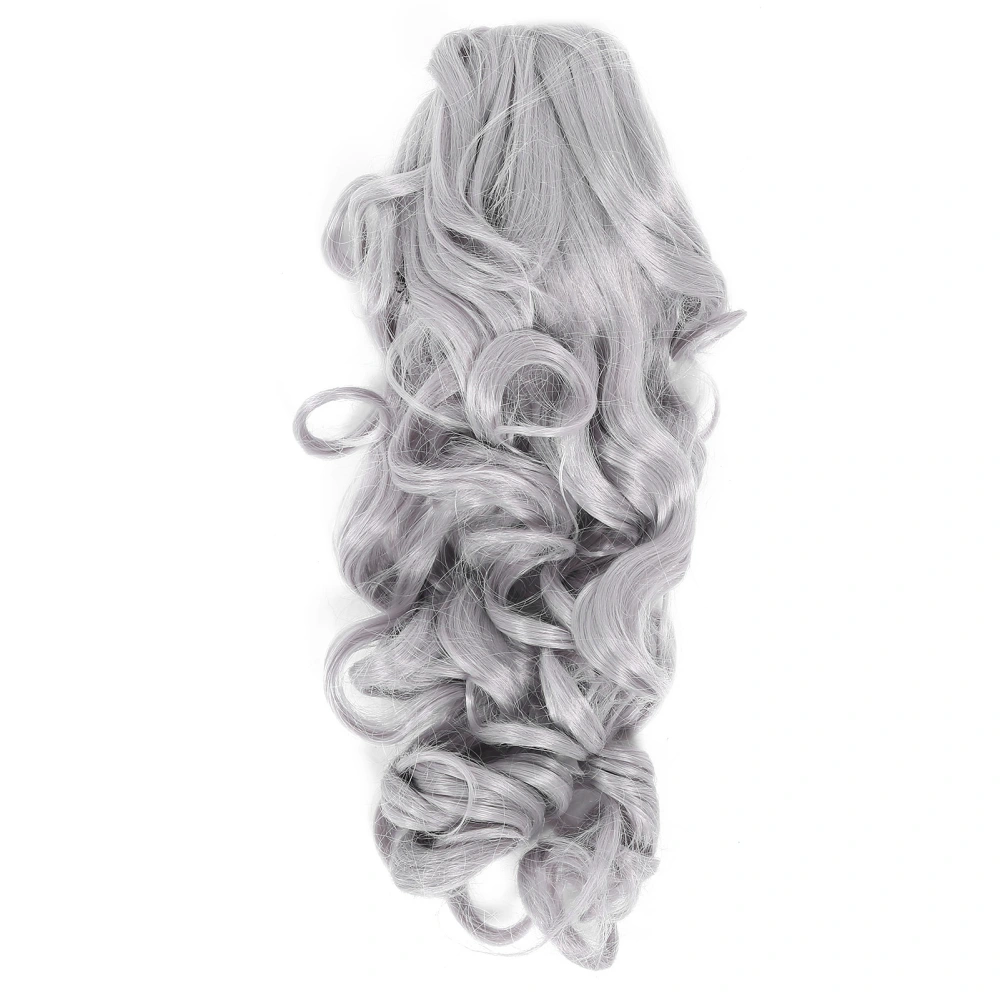 Claw Clip Hair Extensions Hairpiece Women Female Curly Wig Ponytail Wig 50cm