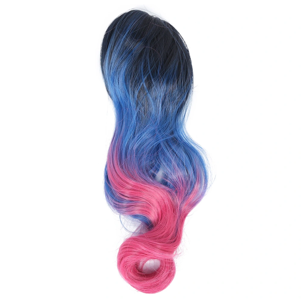 3 Colors Claw Clip Hair Wig Extensions Hairpiece Women Female Curly Wig Ponytail Wig 55cmStyle: Five