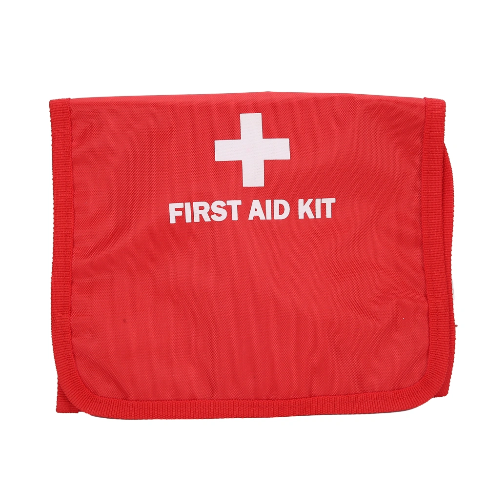 Household Emergency Aid Bag Organizer Outdoor Portable Nylon Medicine Storage Bag Red