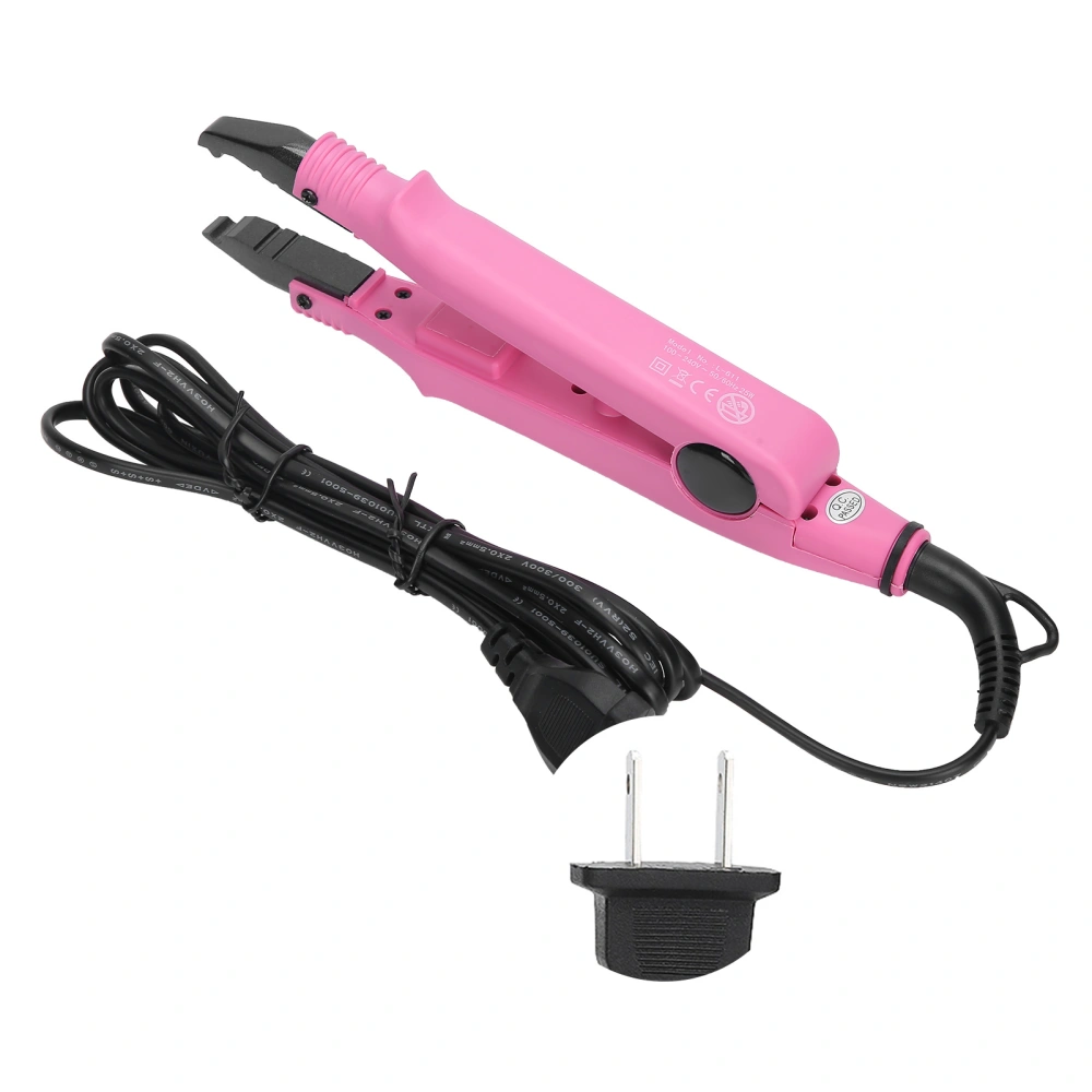 Hair Extension Iron Temperature Change Heated Connector Machine Keratin Tool 110‑240VUS Plug