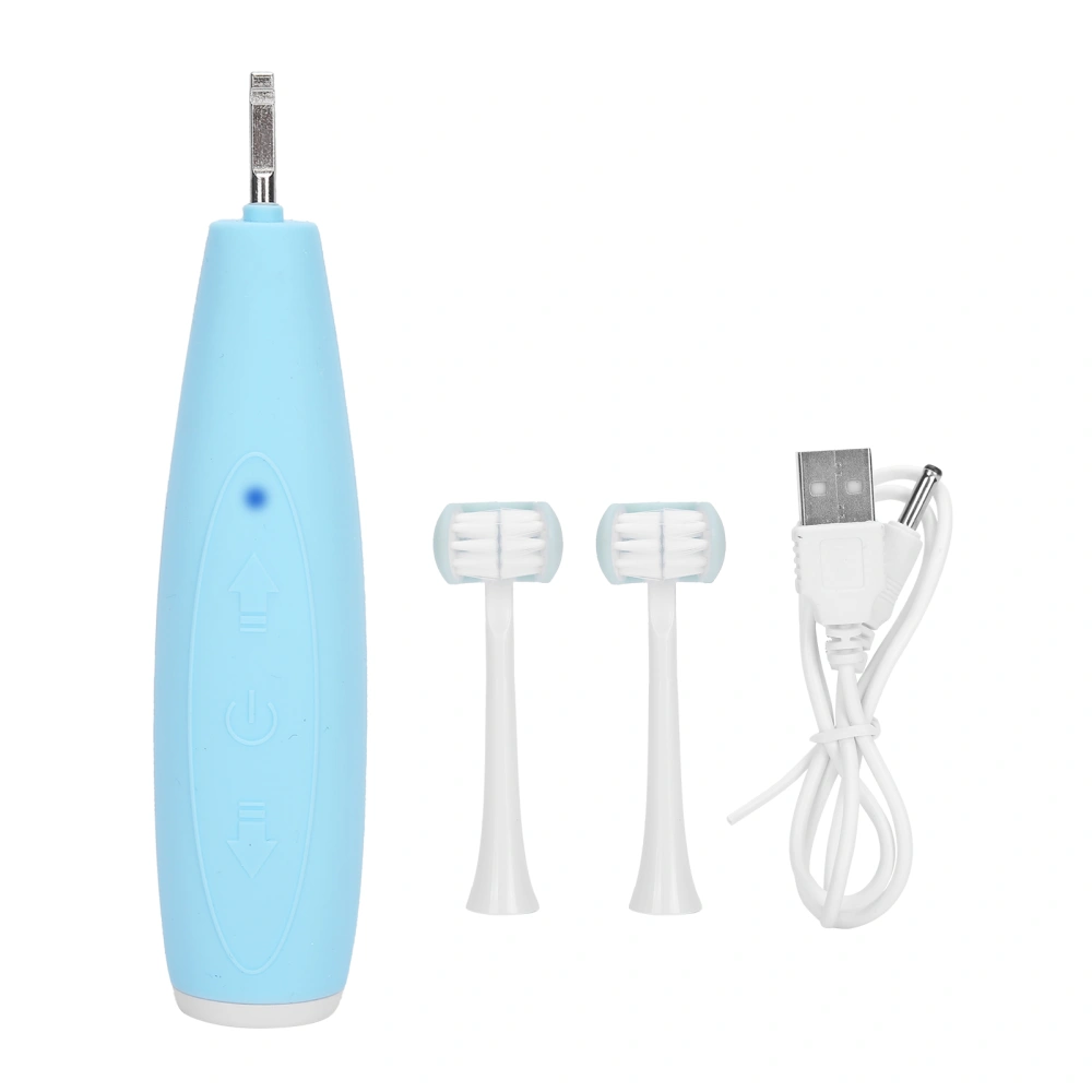 3 Sides Kid Electric Toothbrush 5 Gears Rechargeable Waterproof Oral Care ToolBlue