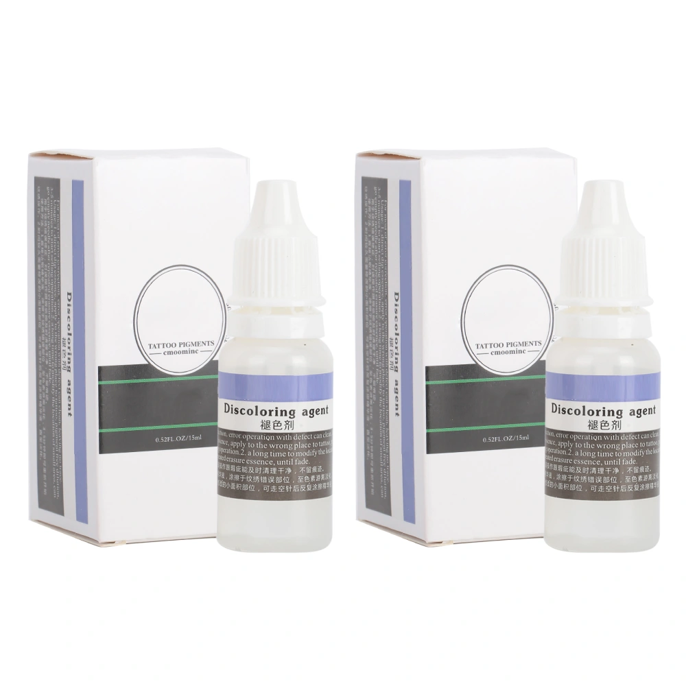 2pcs Tattoo Correction Serum Painless Pigment Fading Agent Eyebrow Lip Microblading Remover