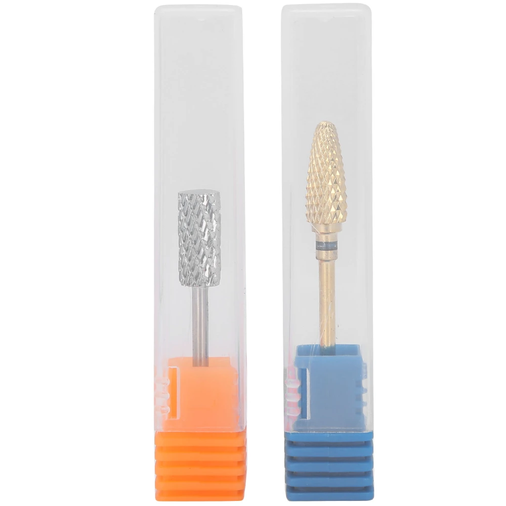 2pcs 2.35mm Shank Diameter Nail Drill Bit Manicure Nail Bits Set for Electric Drill Manicure Machine