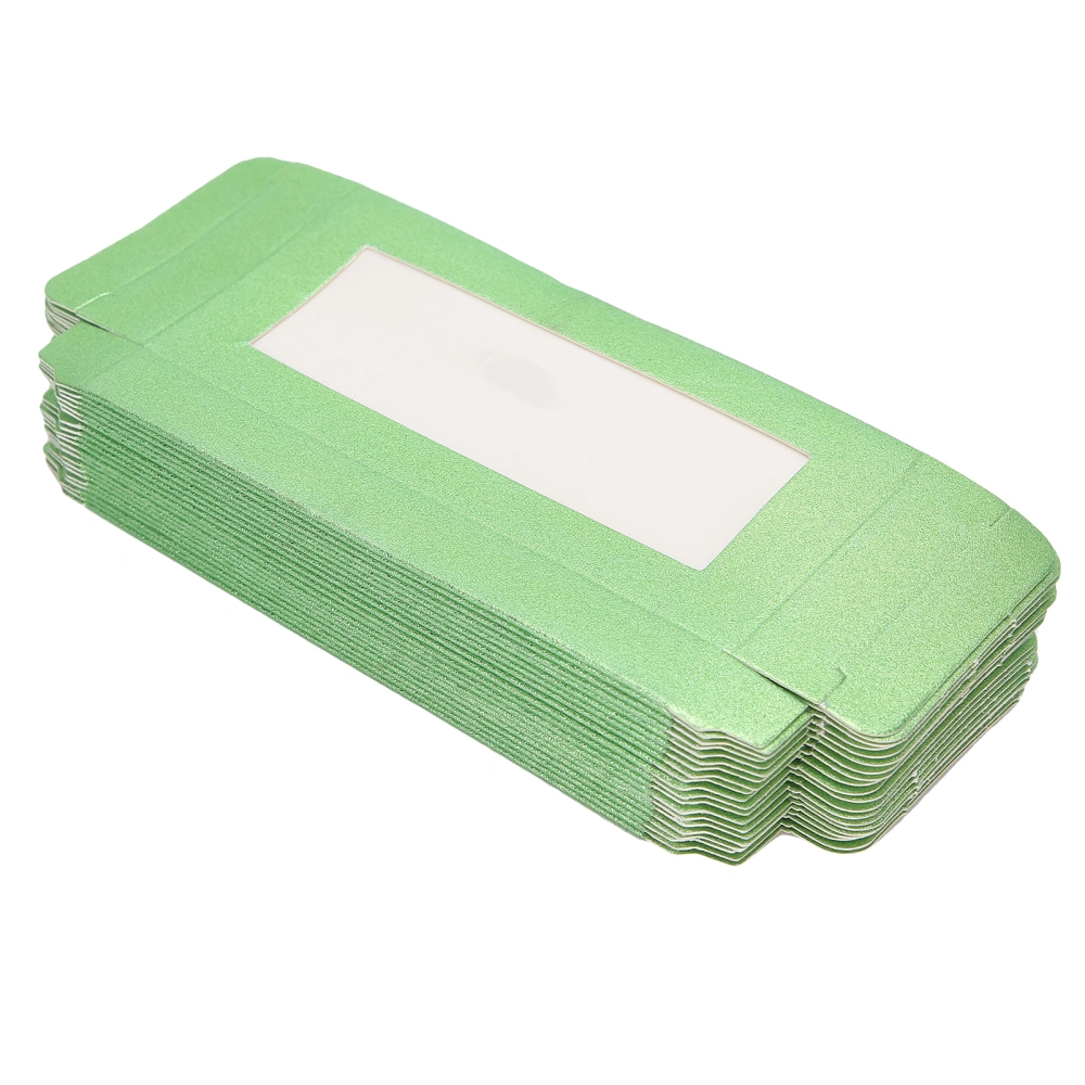 20pcs Eyelash Storage Box Paper Fake Lash Collection Case Display Eye Lashes OrganizerGreen