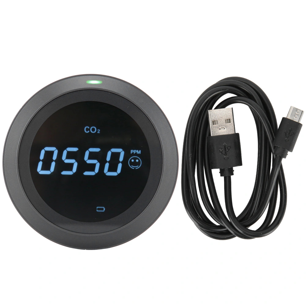 USB Charging Intelligent Carbon Dioxide Detector Portable CO2 Meter Air Quality Monitor