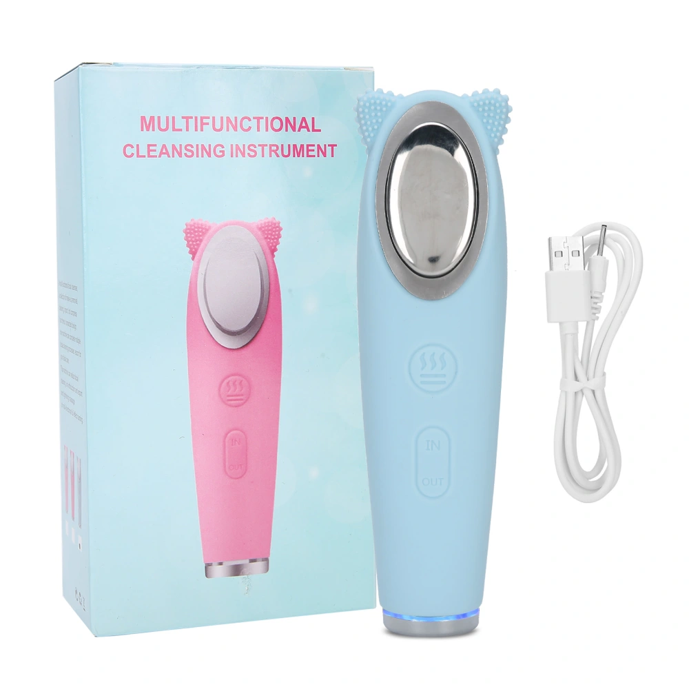 Electric Face Cleaning Brush 42°C Constant Temperature Hot Compress Face Imports Export MachineBlue