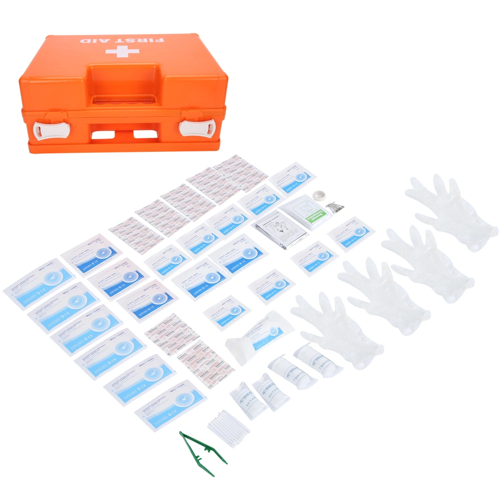 19pcs Outdoor Home Emergency Aid Kit Adhesive Bandage Gauze Wound Treatment Tool with Case