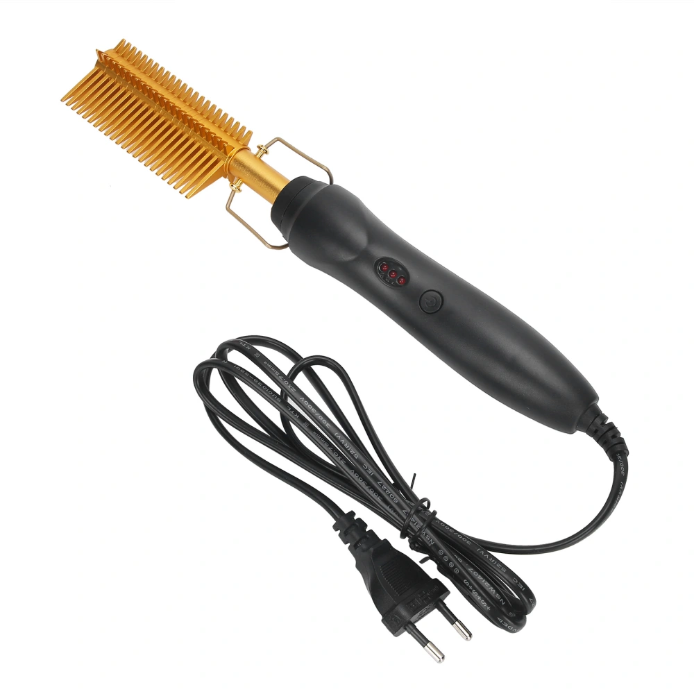 Electric Heating Comb WetDry Straightening Curling Hot Brush Hair Styling Tool 110-240V(EU Plug )