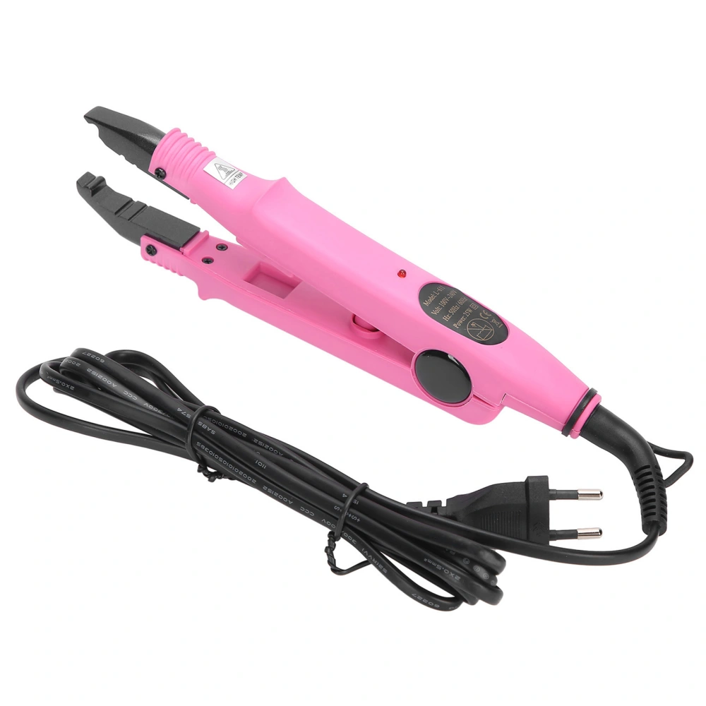 Professional Hair Extension Iron Household Hair Connector Styling Tool Pink 110-240VEU Plug