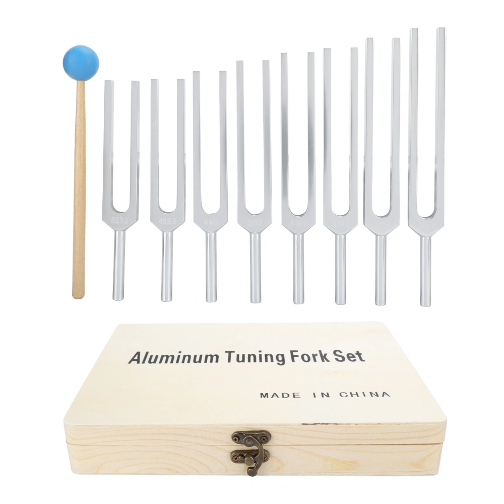 261.6‑523.2HZ Tuning Fork Hammer Tool Set Diagnostic Tool for Sound Healing Therapy Healthy Care