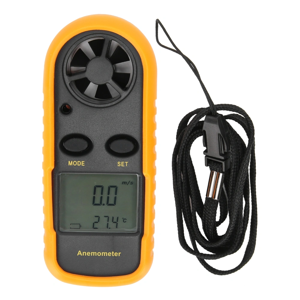 Wind Speed Meter Digital Anemometer Handheld Wind Temperature Measuring Instrument