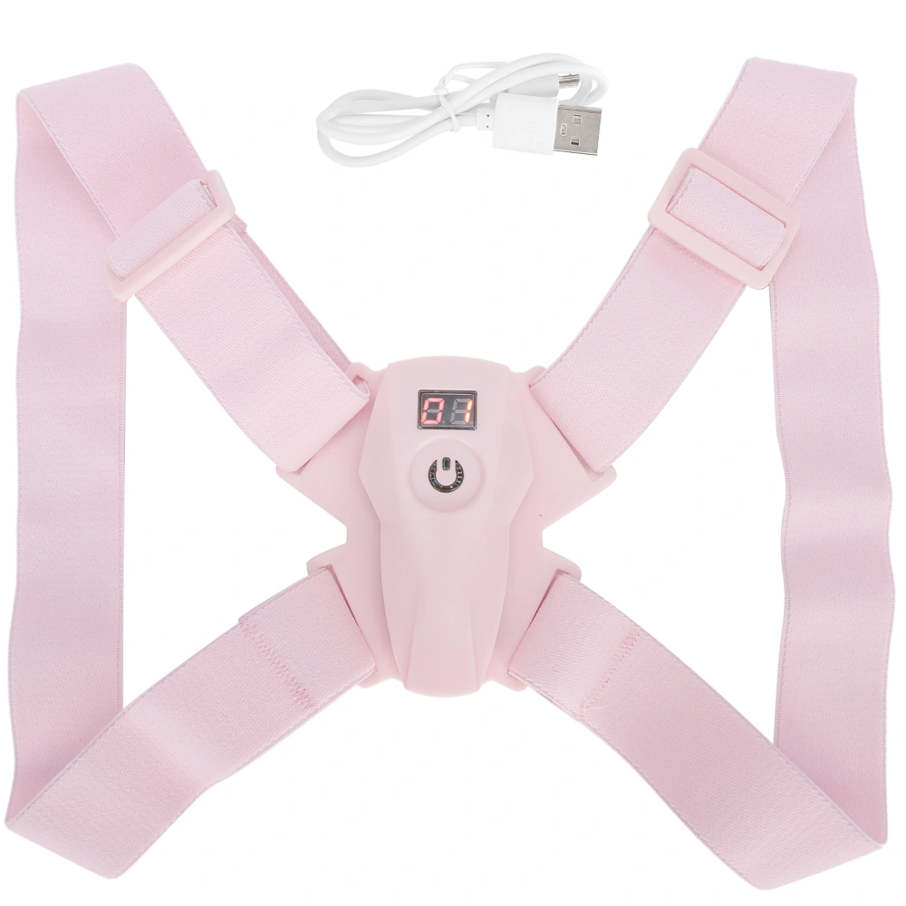 Back Posture Corrector Straightener Intelligent Sensor Humpback Correction TrainerPink