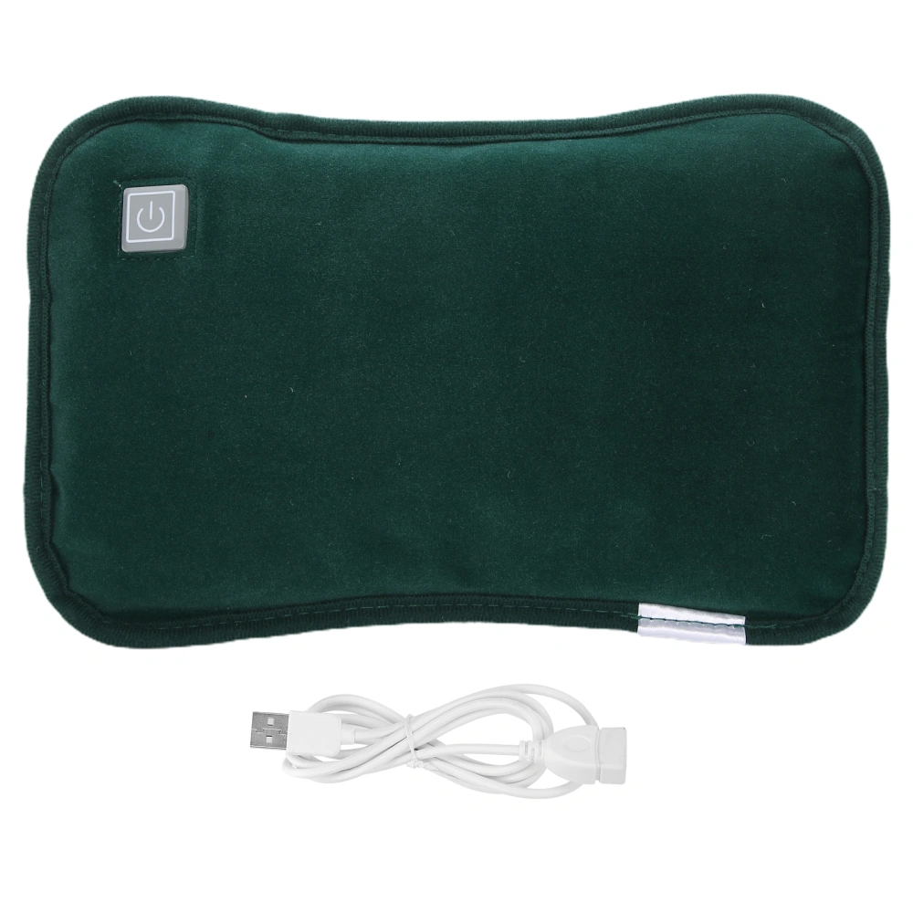 Hand Warmer Waterproof Electric Heating Pillow USB PlugIn Handwarmer Pocket Pouch(Dark Green )