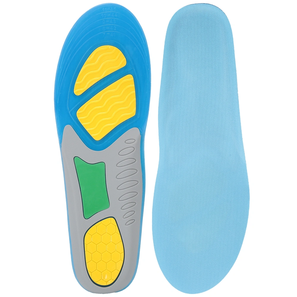 Unisex Breathable Shock Absorption Insole Elastic Foot Arch Support Sports Foot PadL