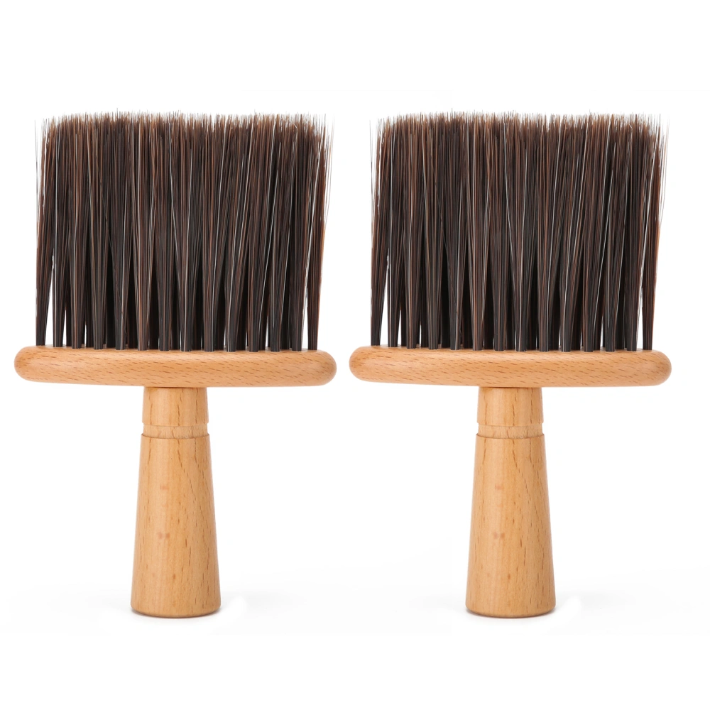 2pcs Broken Hair Brush Hair Duster Brush Professional Barber Salon Brush Neck Duster Brush