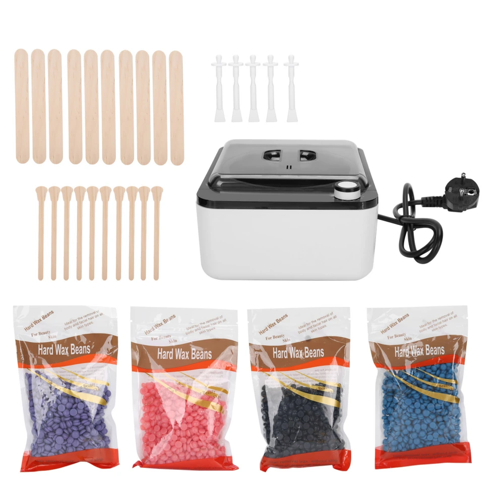 Hair Removal Wax Warmer Heater Machine Set Wax Beans Depilation Rod Stick AccessoriesEU Plug 220V