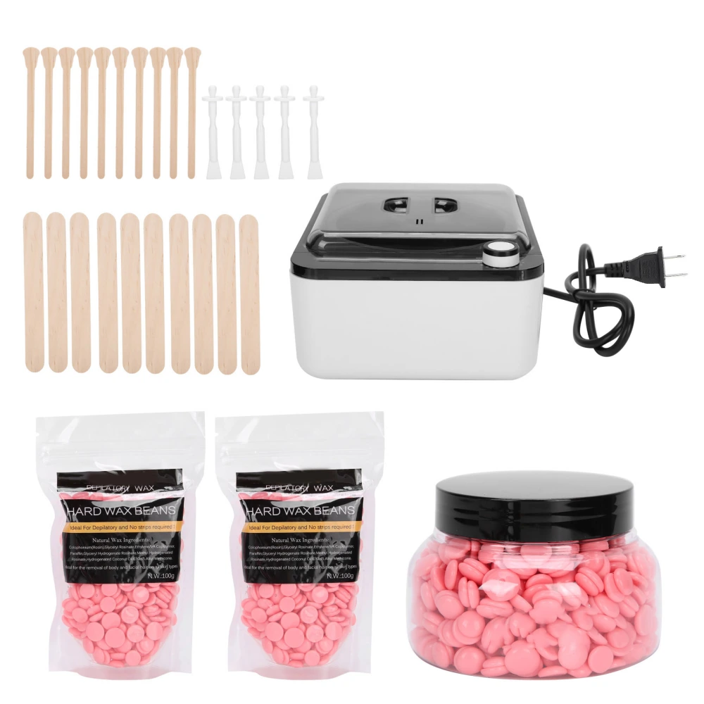 Depilatory Wax Heater Electric Wax Melt Machine Hair Removal Wax Kit Waxing SticksUS Plug 110V