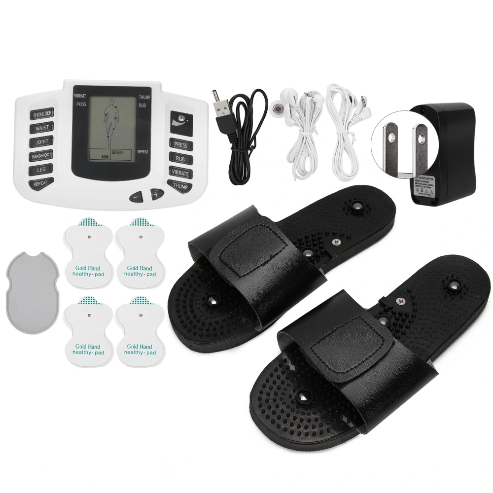 Multi Functional Electronic Pulse Massager Pain Relief Therapy Muscle Stimulator 110-240V(US Plug )