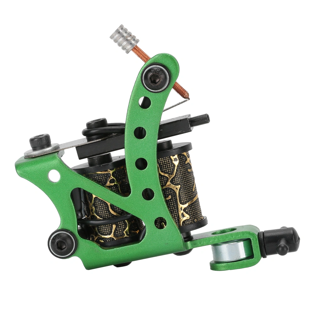 Coil Tattoo Machine Professional Liner Shader Body Tattoo Gun for Beginner TattooistGreen