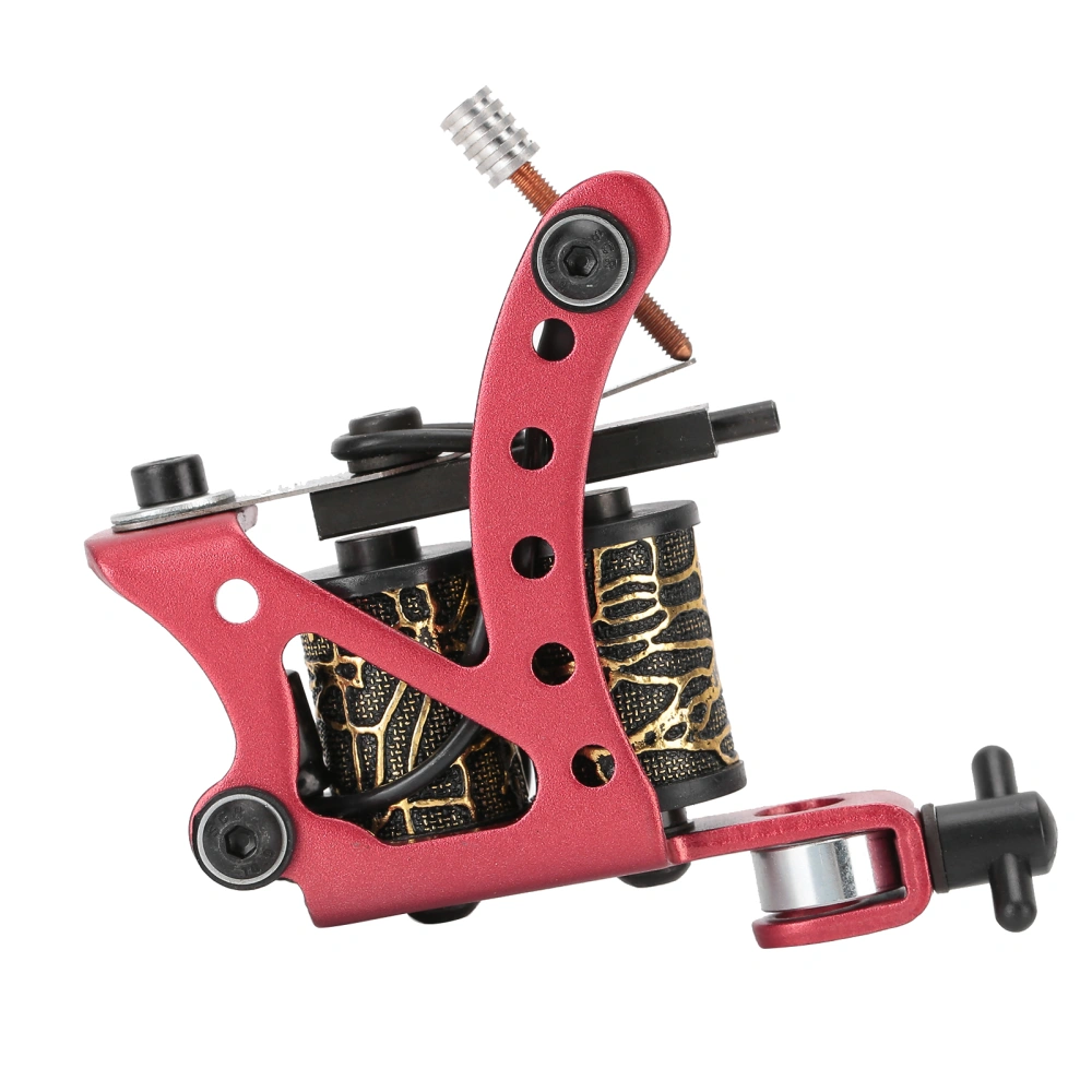 Coil Tattoo Machine Professional Liner Shader Body Tattoo Gun for Beginner TattooistRed