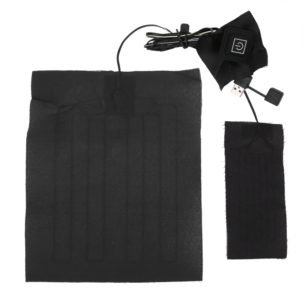 Electric Heating Pad Temperature Adjustable USB Heating Cloth Waterproof for Clothes Vest