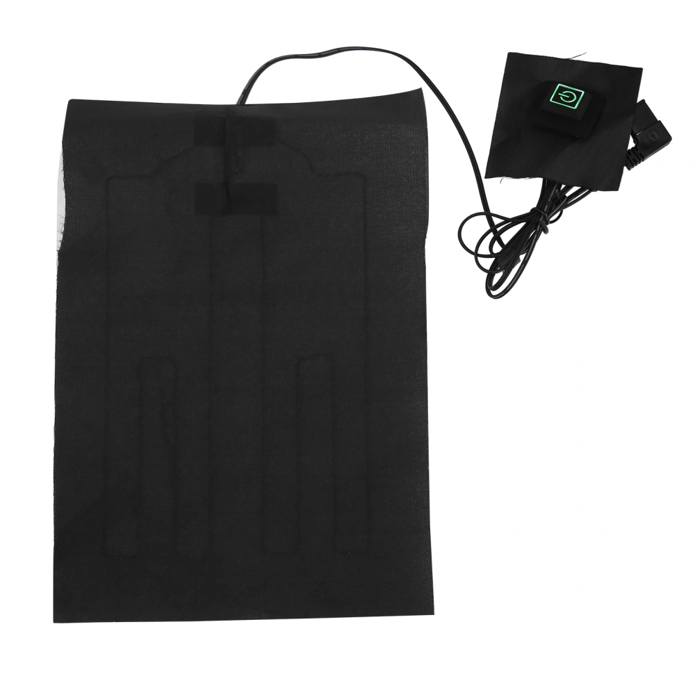 Temperature Adjustable Electric Heating Sheet USB Heating Pad for Clothes Vest (With Switch)