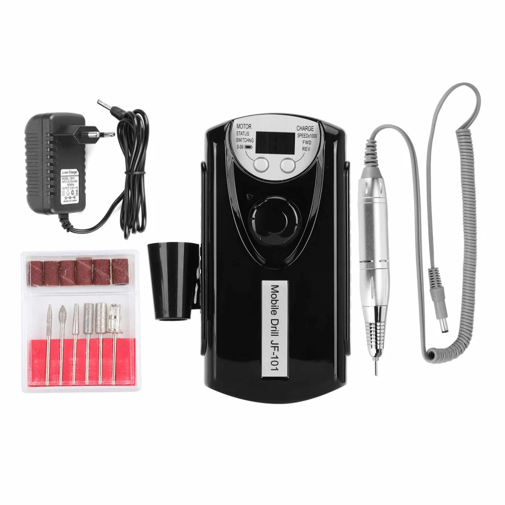 ABS Professional Portable Electric Nail Grinding Polisher Nail Drill Machine (100-240V)EU Plug