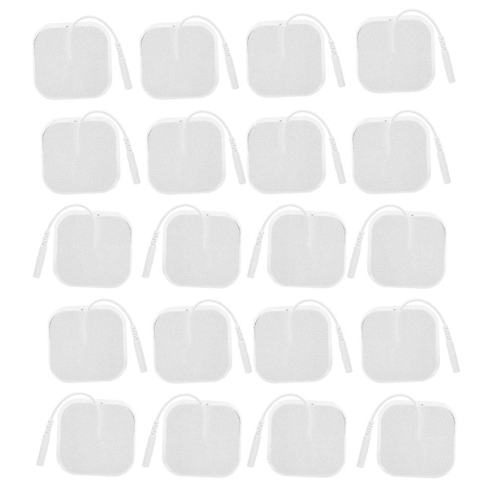 20pcs / bag 4 x 4cm Tens Electrode Pads for TENS Massager Physiotherapy Machine