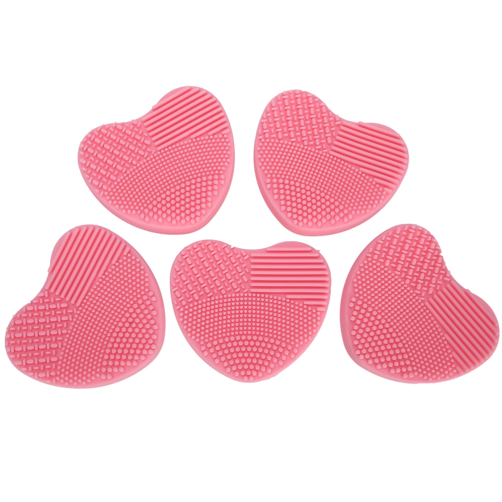 5pcs Silicone Makeup Brushes Cleaning Pads Cosmetic Makeup Brush Cleaners Brush Washing Tool