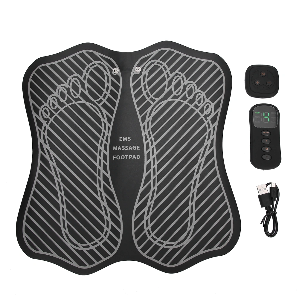 EMS Foot Massager Electric Massage Pad Muscle Stimulator Rechargeable Shaping Leg Cushion