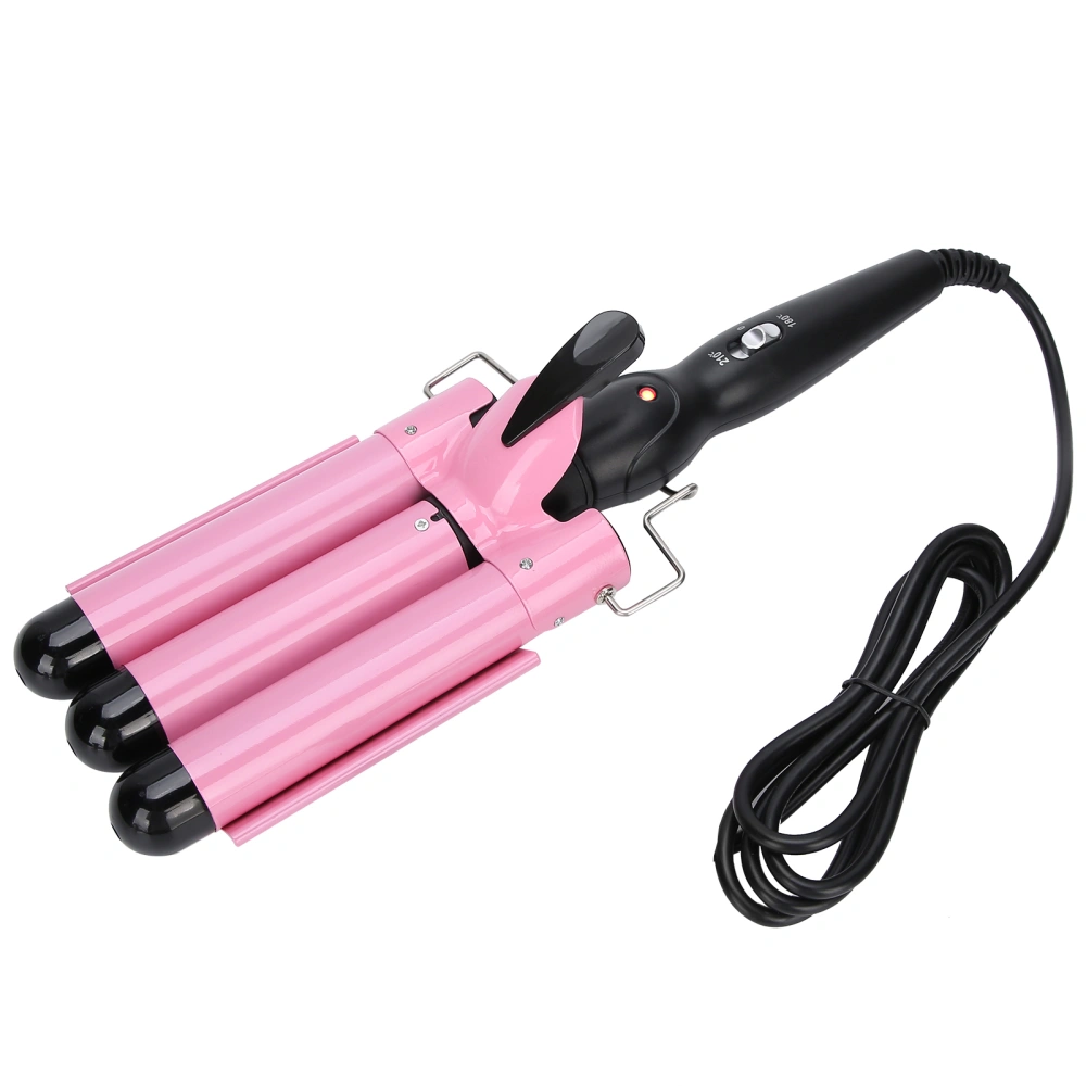 3 Barrel Curling Iron Wand Adjustable Hair Curler Waver Crimper Hair Styling Tool 110V~240VUK Plug 28mm