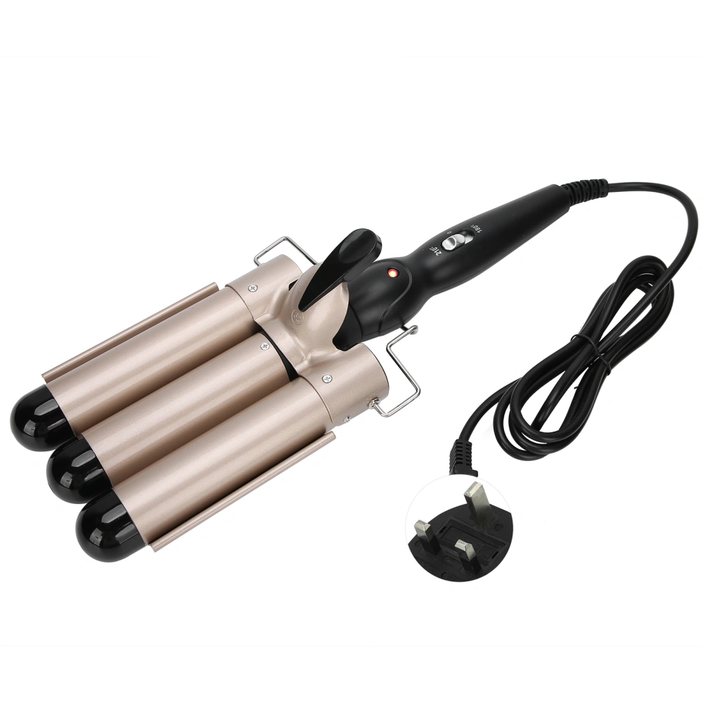 3 Barrel Curling Iron Wand Adjustable Hair Curler Waver Crimper Hair Styling Tool 110V~240VUK Plug 32mm