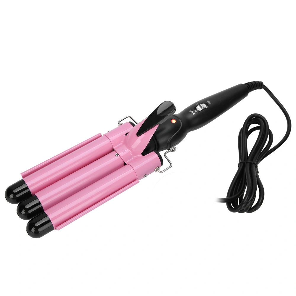 3 Barrel Curling Iron Wand Adjustable Hair Curler Waver Crimper Hair Styling Tool 110V~240VUK Plug 22mm