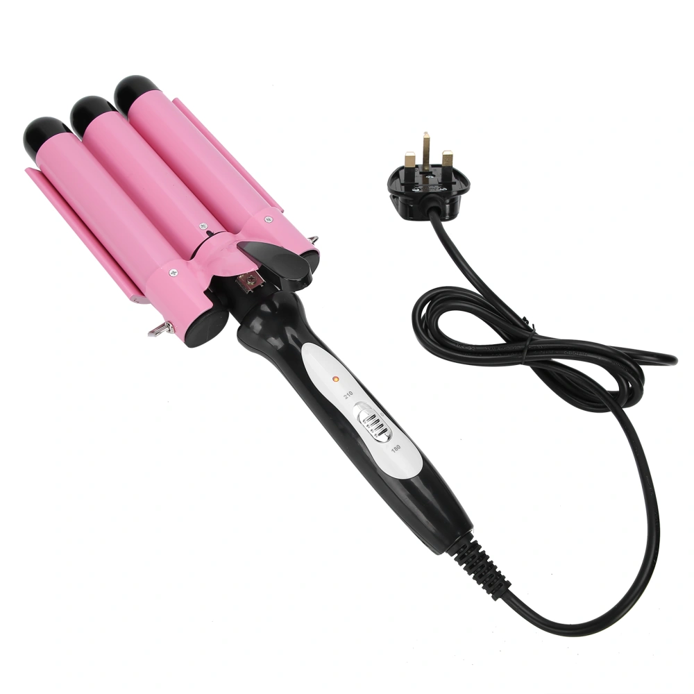 Hair Curling Iron 3 Barrel 28mm Electric Hair Waver Curling Iron Hair Styling Tool 110‑240VUK Plug