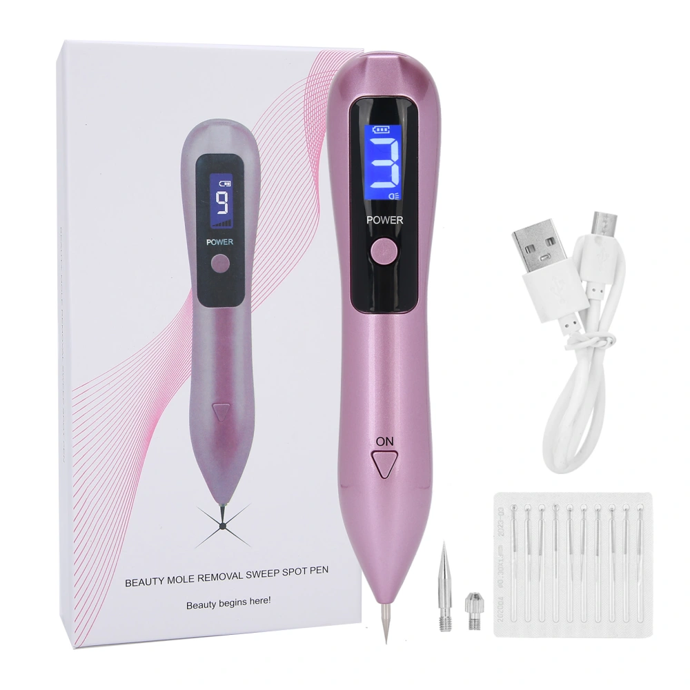 Mole Removal Pen USB Rechargeable Freckle Removal Machine Face Beauty InstrumentPink