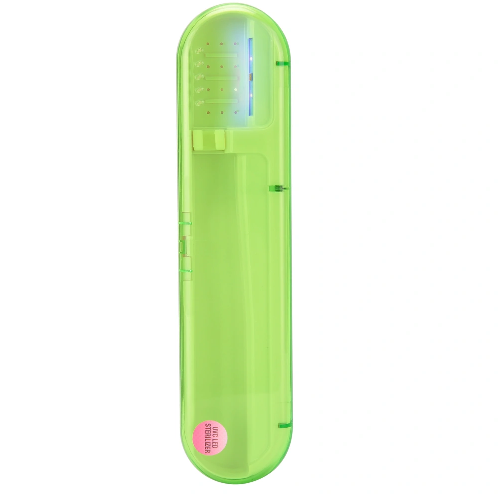 ZL‑08L UV LED Toothbrush Holder Cleaner Portable Ultraviolet Toothpaste CleanerGreen