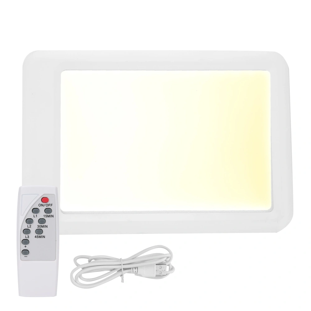 35000LX 3 Colors Light Therapy Lamp LED Brightness Adjustment Phototherapy Timer LightWith Remote Control