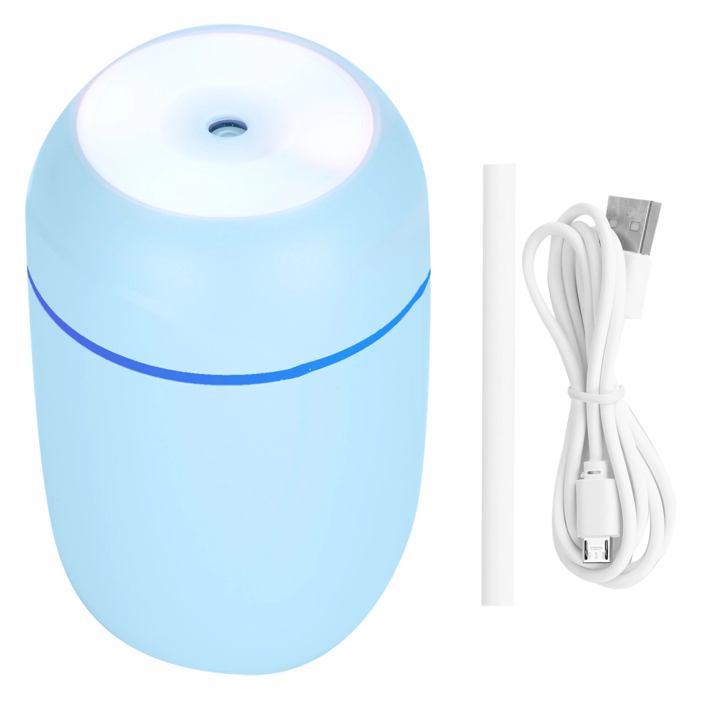 300ml Air Humidifier USB Charging Aroma Oil Diffuser Portable Mute Car Air FreshenerBlue