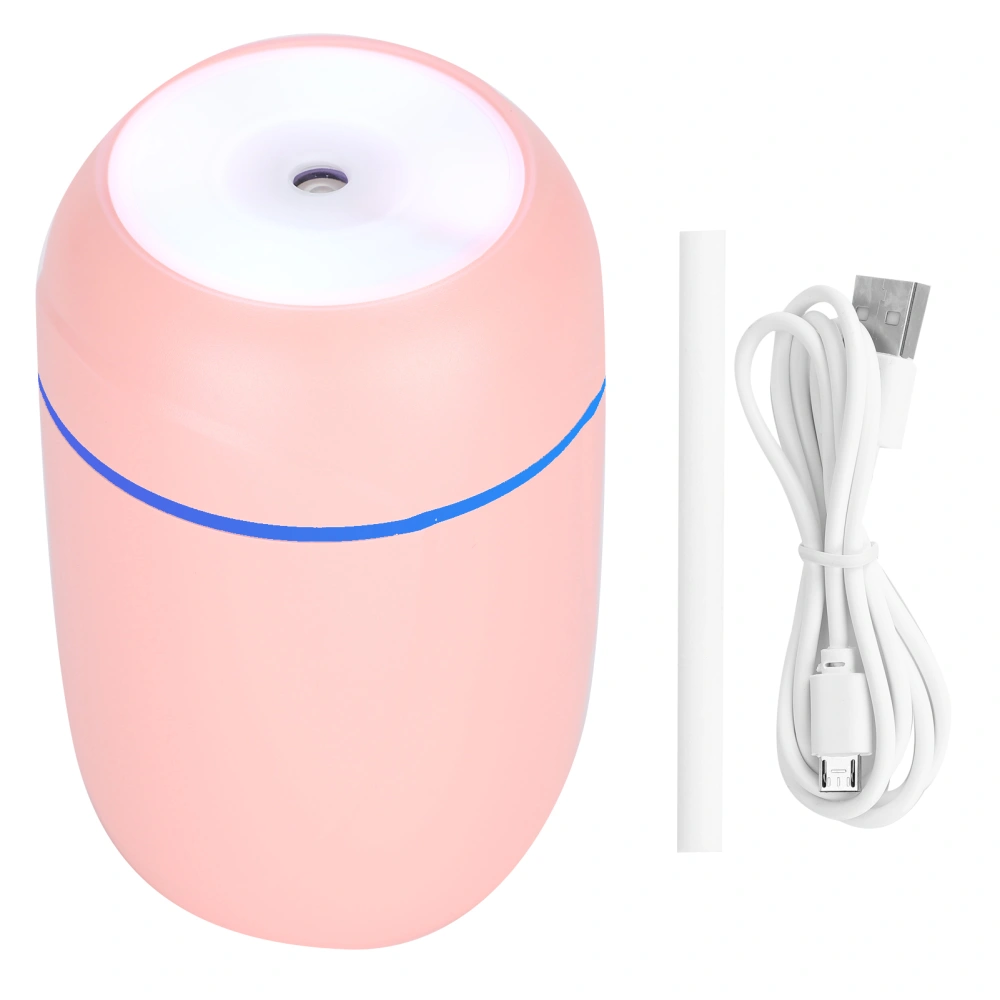 300ml Air Humidifier USB Charging Aroma Oil Diffuser Portable Mute Car Air FreshenerPink