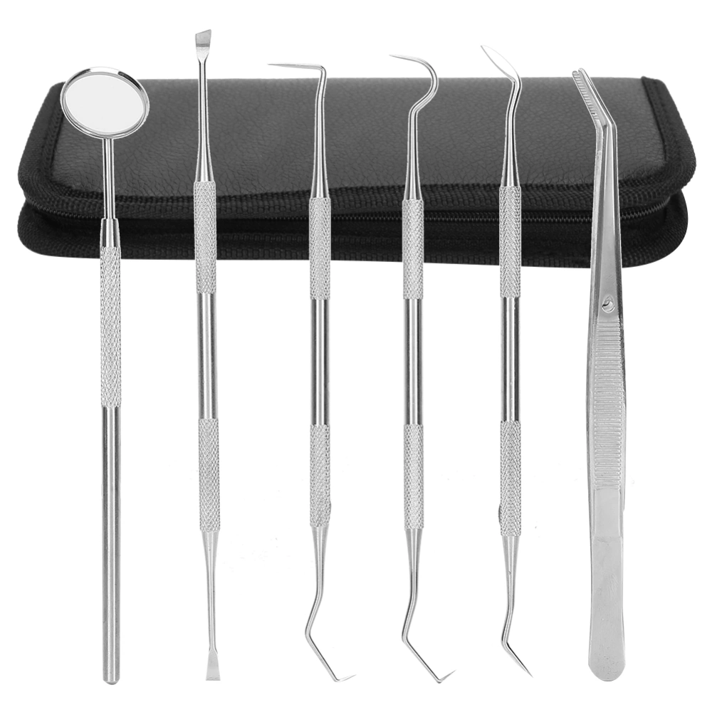 6pcs / set Dental Tartar Scaler Teeth Pick Spatula Dental Instruments Dentist Oral Care Tools