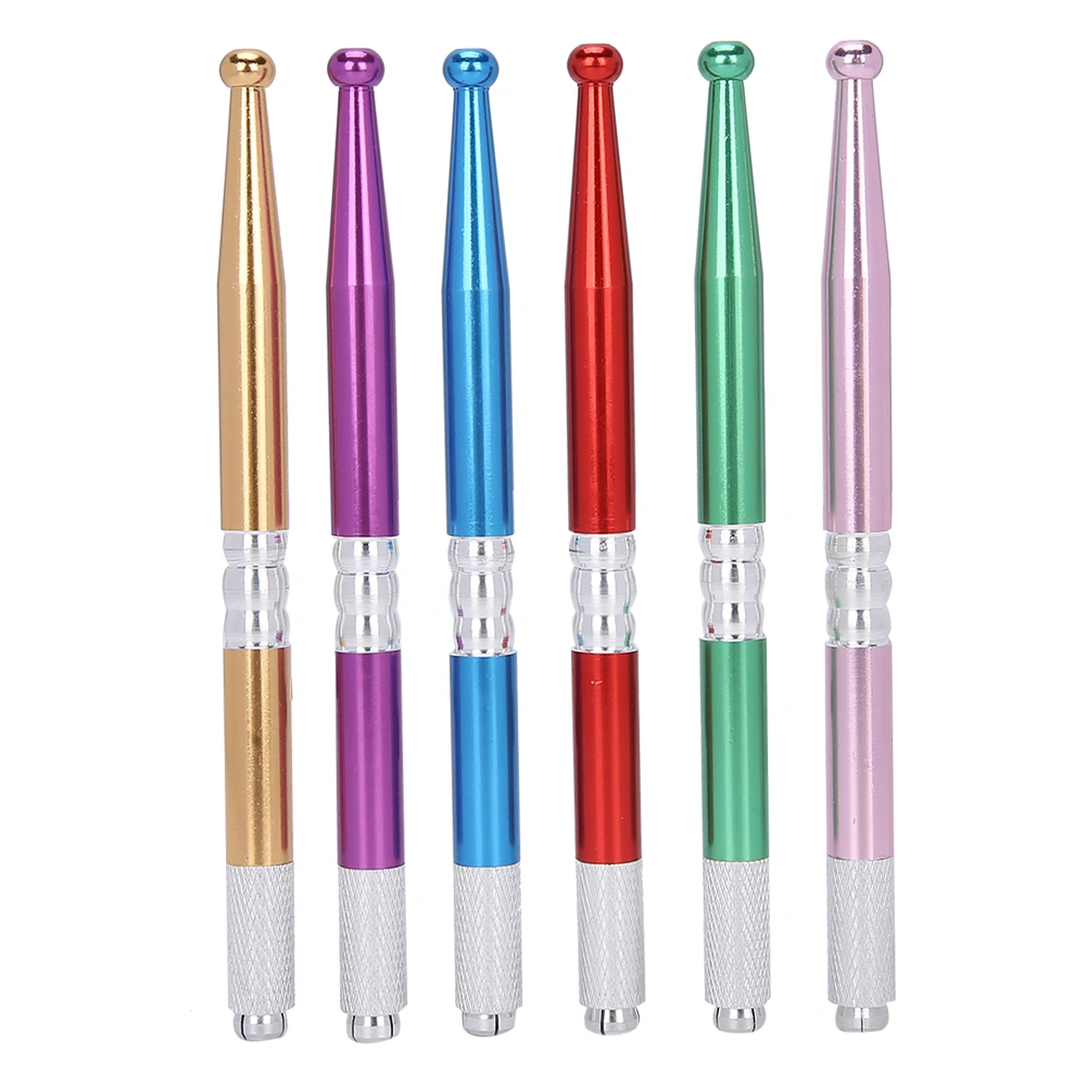 6pcs Manual Lip Tattoo Pen Portable Microblading Eyebrow Shader Tattoo Pen Accessory
