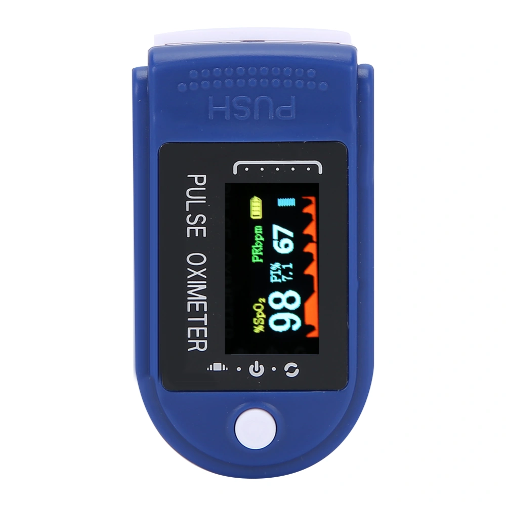 Fingertip Pulse Oximeter TFT Color Screen High Accuracy Blood Oxygen Saturation Monitor