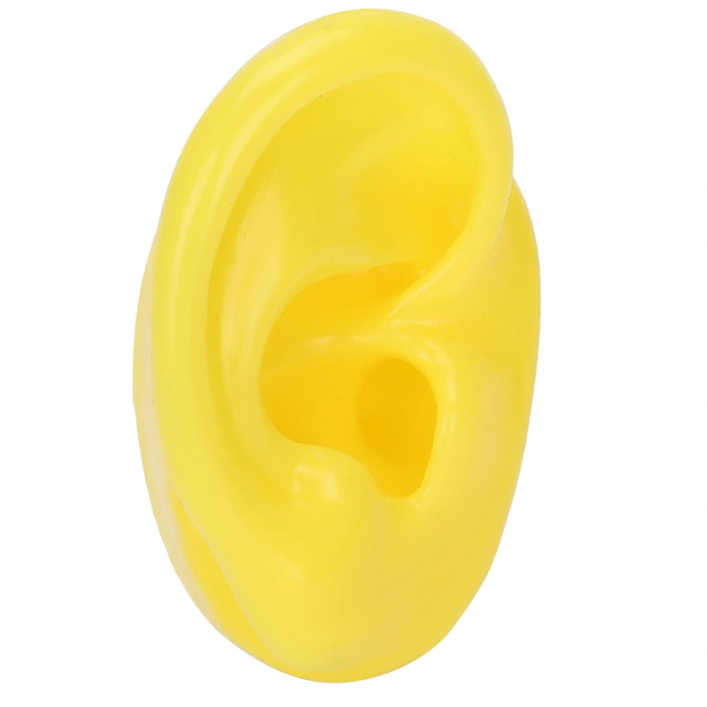 Silicone Ear Model Simulation Artificial Ear Display Model for Hearing Aids YellowRight Ear