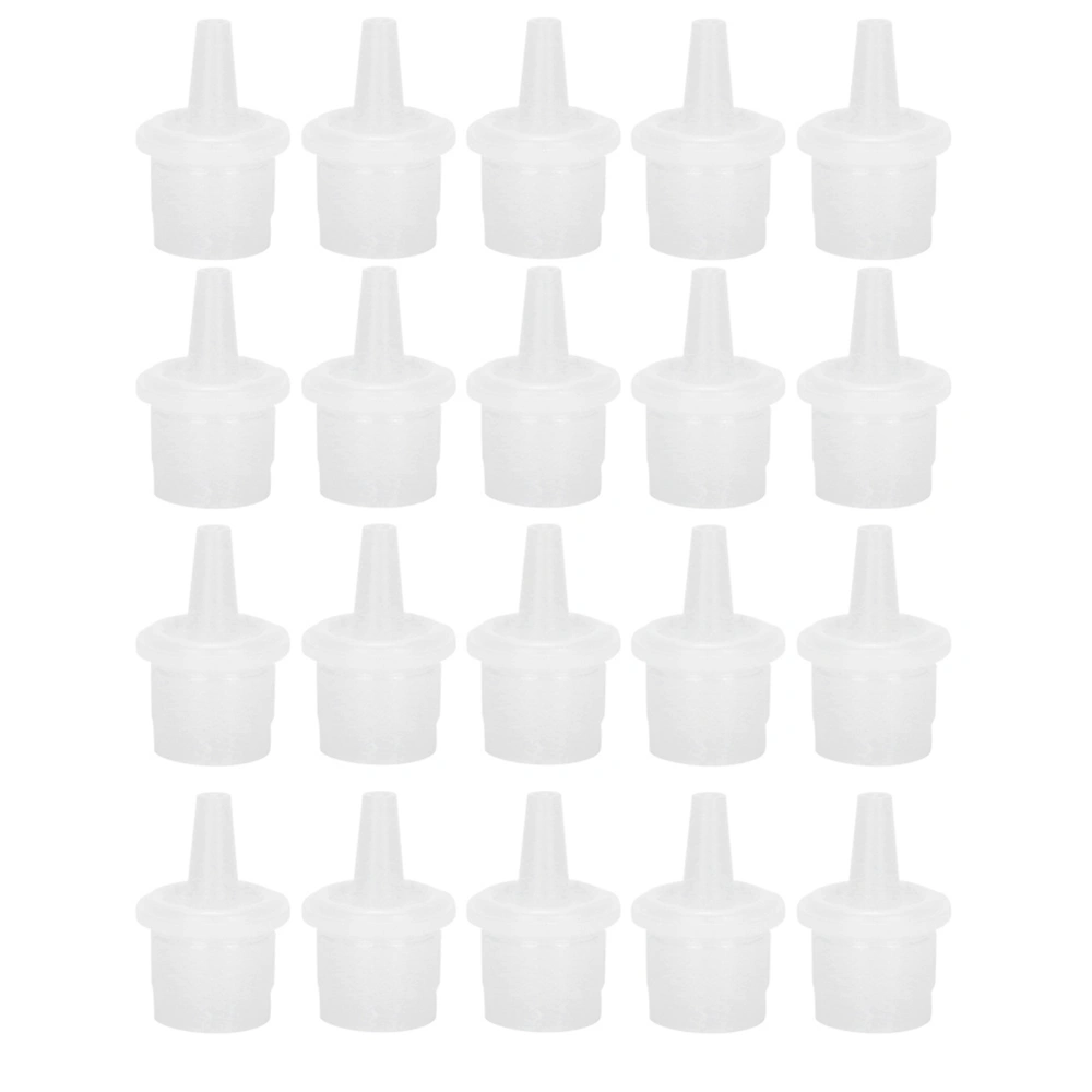 20pcs Eyelash Extension Glue Nozzle False Eyelash Grafting Adhesive Glue Bottle Plug