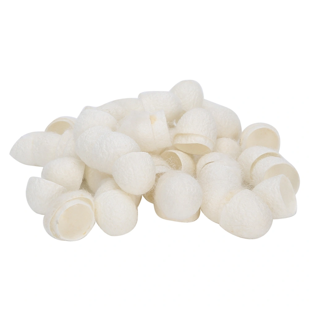 60pcs Facial Care Natural Silks Cocoons Blackhead Removal Exfoliating Silkworm Balls